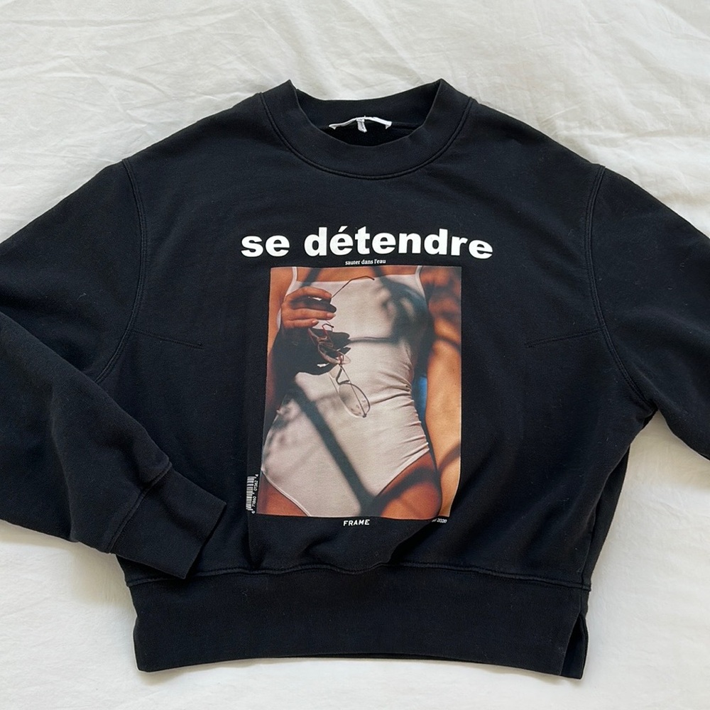 Frame se detendre Graphic Sweater
